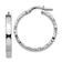 Rhodium Over 14k White Gold Polished and Diamond-Cut Edge 1 1/16"
Medium Hoop Earrings