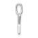 14K White Gold Diamond Letter X Initial Pendant