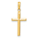 14k Yellow Gold Reversible Latin Cross Pendant