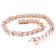 Morganite And White Zircon Tennis Bracelet In 18K Rose Gold Over
Sterling Silver 6.41ctw