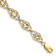 14K Two-tone Gold Diamond-Cut Fancy Link Bracelet