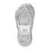 Rhodium Over Sterling Silver Polished White Crystal Flip Flop Chain Slide