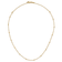14K Yellow Gold Polished Cube Stations with 2-inch Ext. Necklace