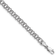 Rhodium Over 14k White Gold 5mm Diamond-Cut Double Link Charm Bracelet
