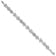 Rhodium Over Sterling Silver Polished and Textured Sea Life Bracelet