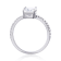 Rectangular Octagonal and Round White Topaz Sterling Silver Ring, 2.92ctw
