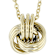 Gold-Tone Love Knot Sliding Pendant Necklace