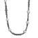 8-10mm Round Gray Freshwater Pearl and Black Rhodium Over Sterling
Silver Bead Necklace