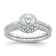 Rhodium Over 14K White Gold Eternal Promise Lab Grown Diamond Halo
Complete Ring 0.76ctw