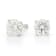 Certified White Lab-Grown Diamond H-I SI 14k White Gold Stud Earrings 1.00ctw