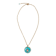 Barse Turquoise Celestial Star Pendant Necklace In Bronze