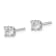 Rhodium Over 14K White Gold Lab Grown Diamond SI1/SI2, G H I, Post Earrings