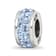 Sterling Silver Reflections Light Blue Double Row Preciosa Crystal Bead