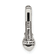 Rhodium Over Sterling Silver Antiqued with 14k Accent Polish White Topaz
Chain Slide Pendant