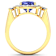 2.72ctw Violet Tanzanite and Diamond 14K Yellow Gold Halo Ring