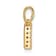 14K Yellow Gold Diamond Letter F Initial with Bail Pendant