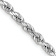 Rhodium Over 14k White Gold 3.35mm Solid Diamond-Cut Quadruple Rope 22
Inch Chain