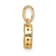 14K Yellow Gold Diamond Letter C Initial with Bail Pendant