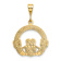 14k Yellow Gold Claddagh Pendant