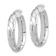 14k Yellow Gold Polished and Twisted 1" Oval Hoop Earrings