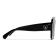Chanel Shiny Black Square Frame with "CC" Accent/ Gray Lens Sunglasses