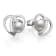 Sterling Silver Freshwater Pearl and Cubic Zirconia Earring