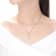 Morganite Color CZ Teardrop Pendant In 18K Rose Gold Over Sterling Silver