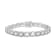 White Cubic Zirconia Platinum Over Sterling Silver Bracelet 36.00ctw