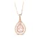 0.76ctw Morganite and Diamond Pendant in 14k Rose Gold
