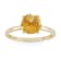 Round Citrine 10K Yellow Gold Ring 1.50ctw