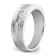 Rhodium Over 14K White Gold Lab Grown Diamond SI1/SI2, G H I, Polish and
Satin Men's Ring