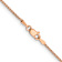 14k Rose Gold 1.2mm Diamond Cut Wheat Chain 30"