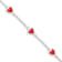 Sterling Silver Polished and Red Enamel Heart with 1-inch Extensions
Children's Bracelet