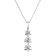 0.75ctw Diamond 3 Stone Pendant 14k White Gold