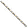 Titanium with 14K Inlay Brushed and Polished 8.5-inch Bracelet