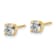 14K Yellow Gold 3/4ct. 4.5mm Cushion G H I True Light Moissanite Earrings