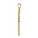 Rhodium Over 14K Yellow Gold with White Rhodium Diamond Club Key Pendant