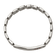 Stainless Steel Brushed and Polished Red Enamel 8-inch Medical ID Bracelet
