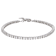 CZ Tennis Bracelet In Platinum-Enhanced Sterling Silver 6.89ctw