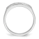 Rhodium Over 14K White Gold Lab Grown Diamond SI1/SI2, G H I, Men's Band