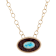 Barse Jewelry Composite Turquoise Rosette Leather & Gold Tone
Pendant With Chain