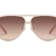 QUAY "HIGH-PROFILE" White Aviator Frame / Brown Polarized
Lenses Sunglasses