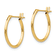 14K Yellow Gold 1.25mm Hoop Earrings