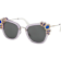 Miu Miu Lilac and Silver Frame / Gray Lenses Sunglasses