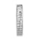 Rhodium Over 10k White Gold 0.76 ctw Diamond Circle Chain Slide Pendant