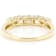 White Lab-Grown Diamond 14k Yellow Gold 5-Stone Band Ring 1.00ctw