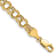 14k Yellow Gold 6mm Double Link Charm Bracelet