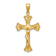 14k Yellow Gold Textured Crucifix Pendant