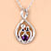 Purple Amethyst Mom and Child Rhodium Over Sterling Silver Heart Pendant
With Chain 0.14ct