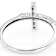 East-West CZ Cross Band Ring In Sterling Silver